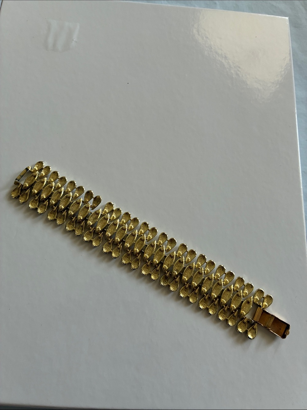 Vintage Coro Gold-Tone Linked Statement Bracelet